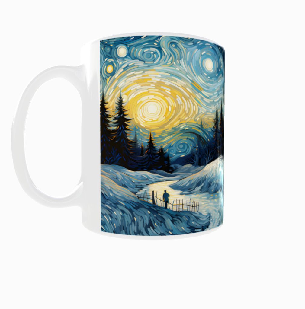 Kubek 300ml Nachtlandschaften mit VanGogh-Stil v2