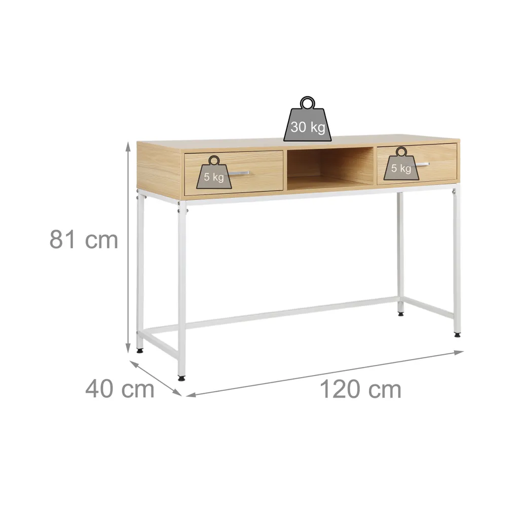 Table Console de Rangement pour Organiser une Entrée Encombrée - 4