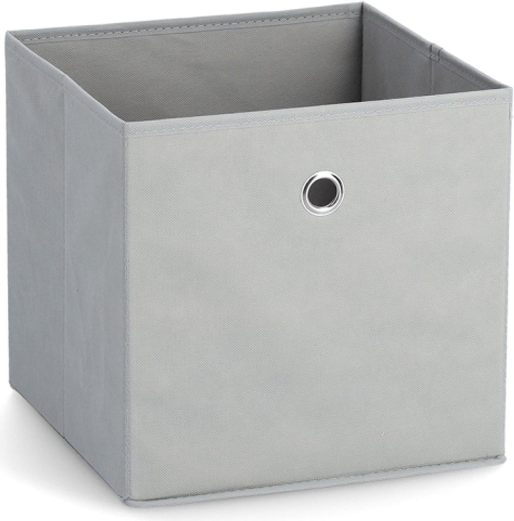 Textil-Aufbewahrungsbox grau 28x28x28cm Produktbild 