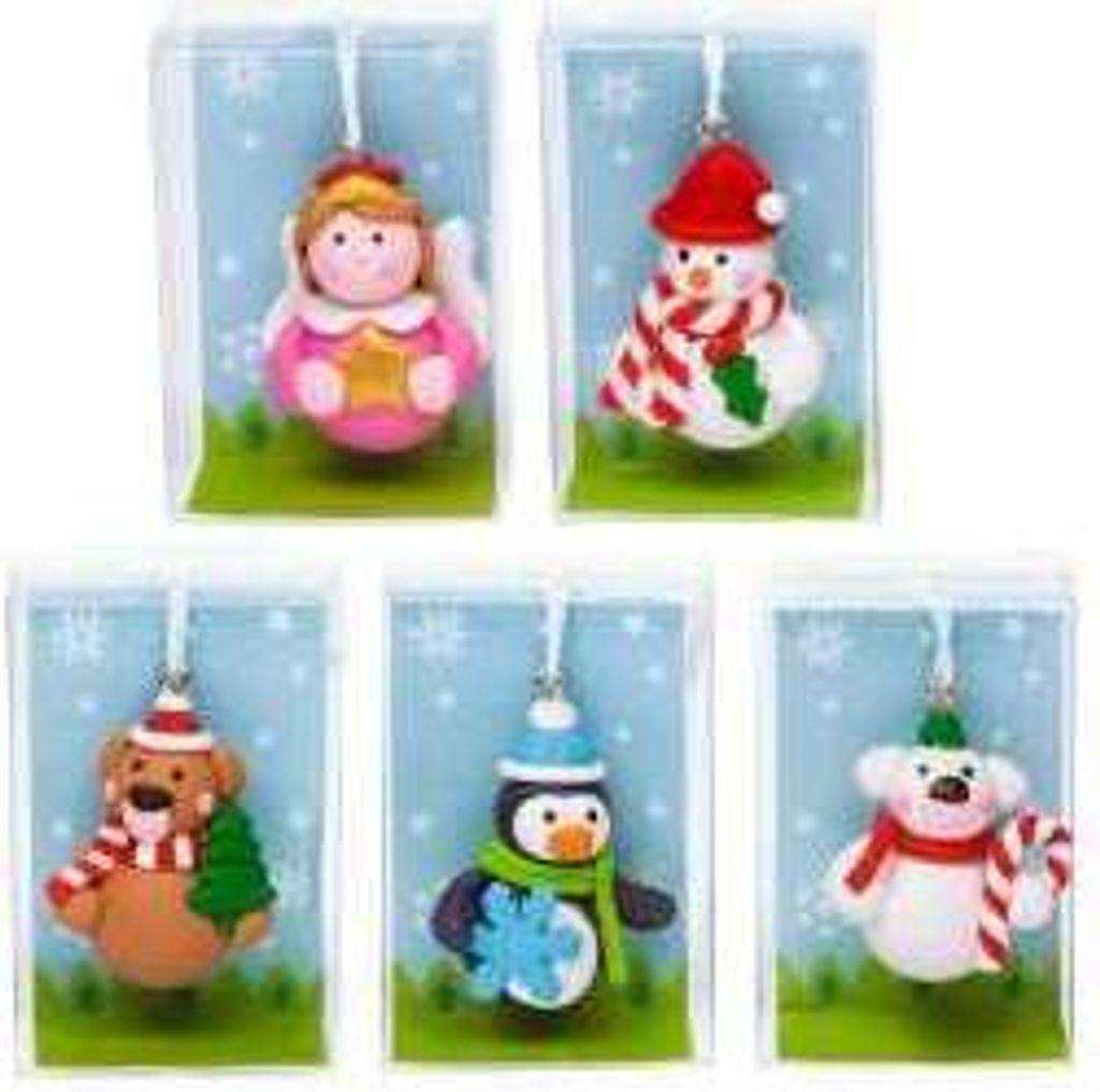 1 mini portafortuna (angelo, orso polare, pupazzo di neve, Immagine del prodotto 