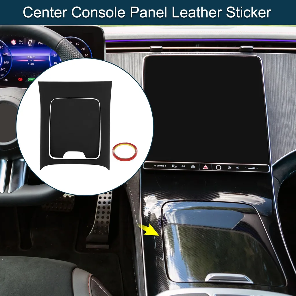 Couverture Panneau Central en Cuir Synthétique pour Mercedes-Benz EQE