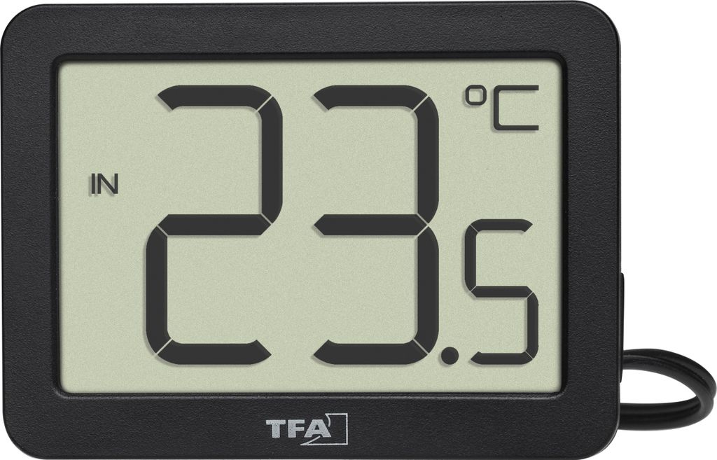 Digitales Innen-Außen-Thermometer mit Kabelfühler, 30.1066.01, TFA Dostmann