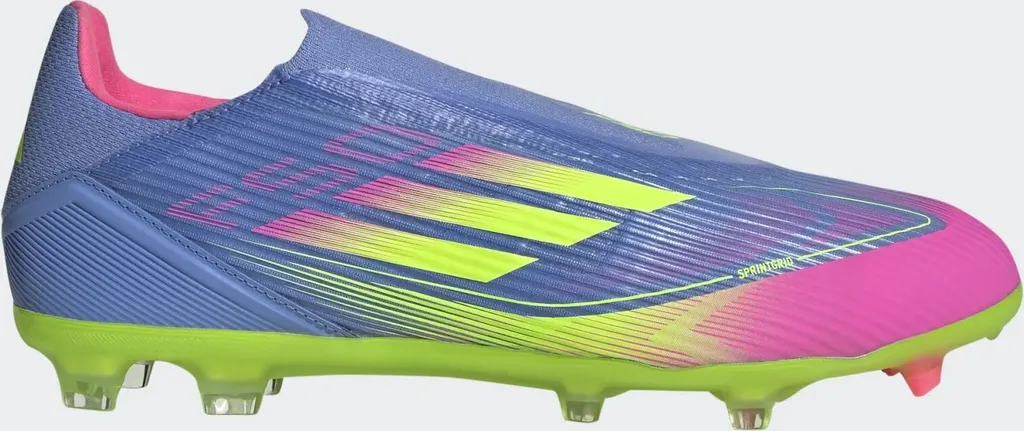 Adidas F50 League LL Bleue - Crampons MG/FG sans Lacets Haute Performance