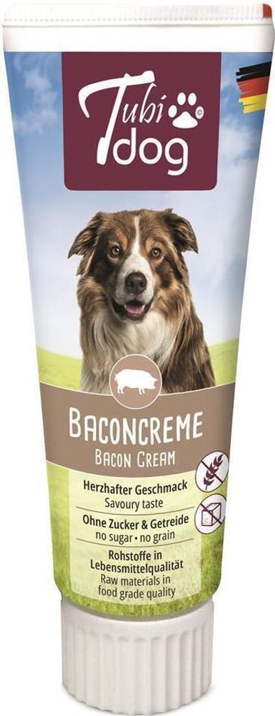 12 x Tubi-DOG Tubi Dog Baconcreme in der Tube 75g im 12er Produktbild 