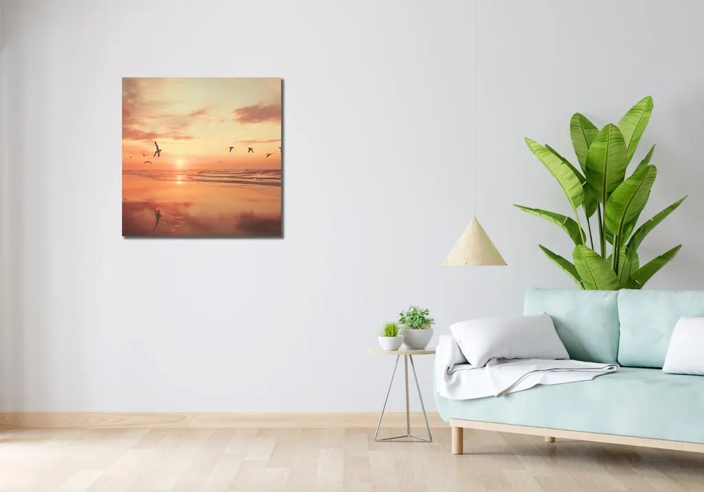 Quadro 70x70 cm Spokojna Przystań (Rifugio tranquillo) - 2