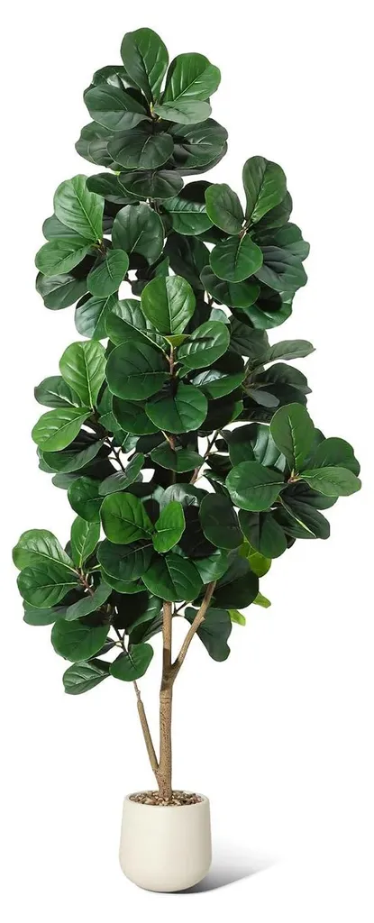 Décoration jardin avec Ficus lyre artificiel 210 cm pour terrasse vert