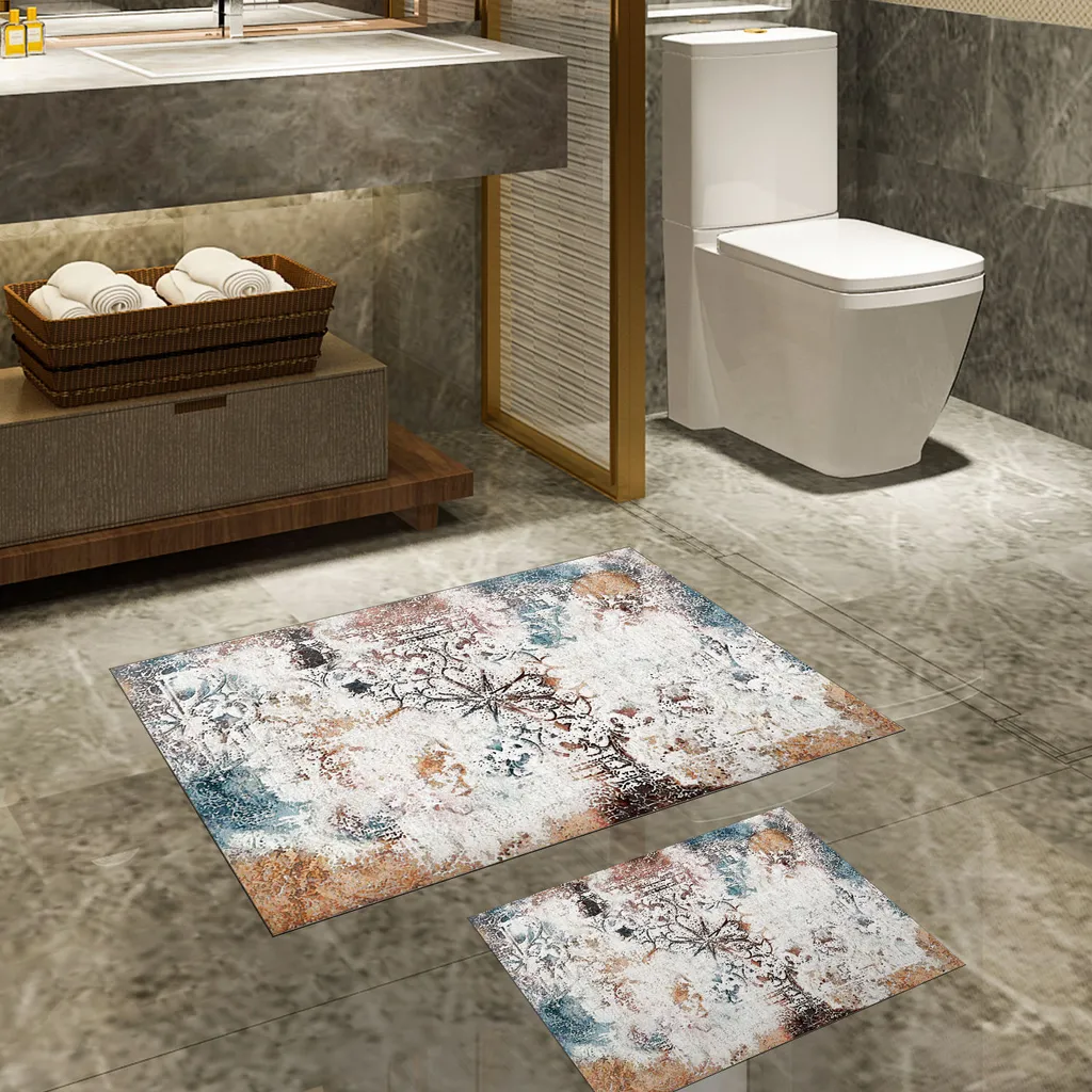 Mijolnir 510609 Tappetino Bagno Design 60x100 Multicolore Soft Touch