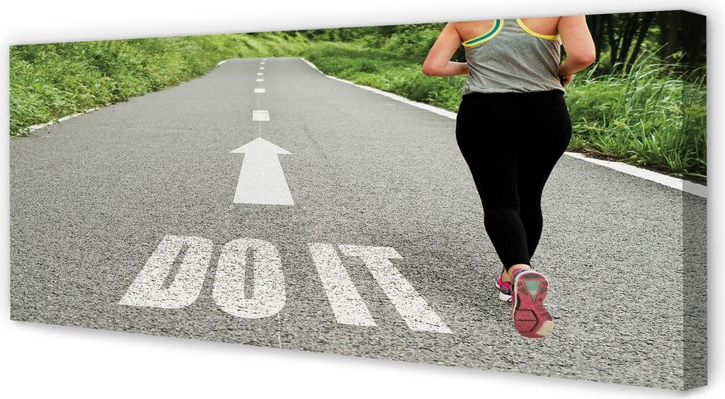 Leinwandbild 125x50 Wandkunst Weiblicher Straßenkurs