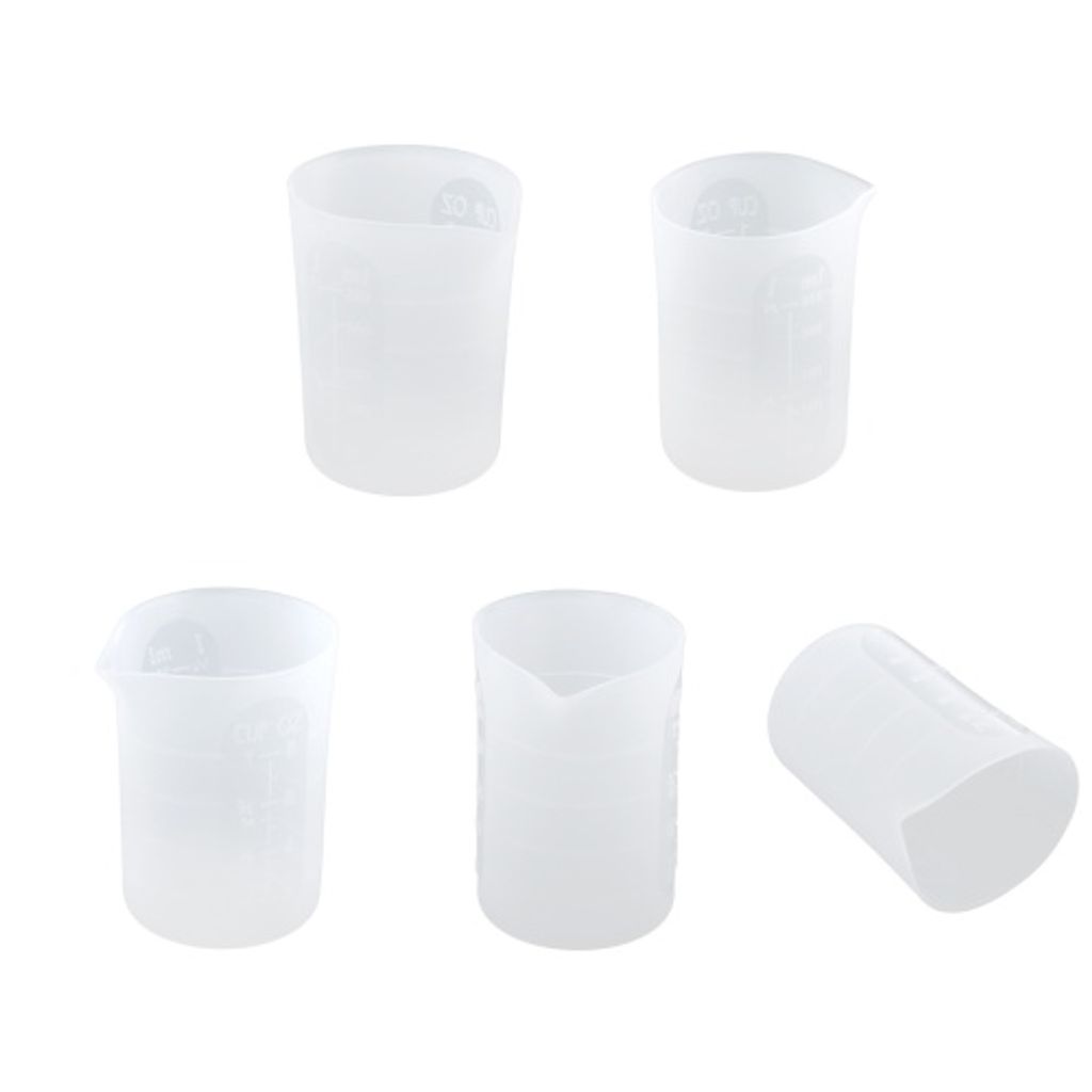 GIVBRO Silikon-Messbecher 1000ml - Flexibler Mixbecher Für Harz & Basteln