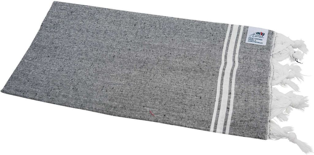 Pestemal Hamamtuch | enthält recycelte Baumwolle | "Bahar" schwarz