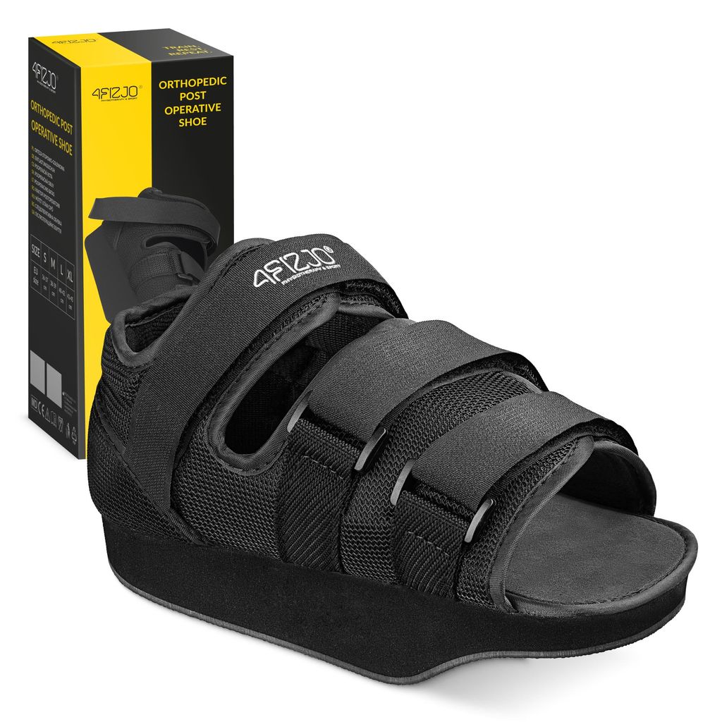 4FIZJO Vorfußentlastungsschuh, XL, Schwarz, Orthopädischer Produktbild 