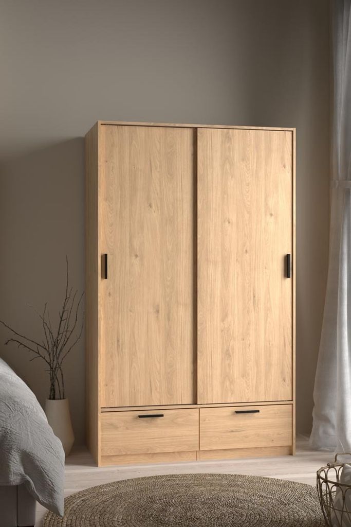 Tvilum 74324hlhl, Garderobe, 2 Tür(en), Holz, Faserplatte mit hoher Dichte (HDF), Melamin, Schiebetür
