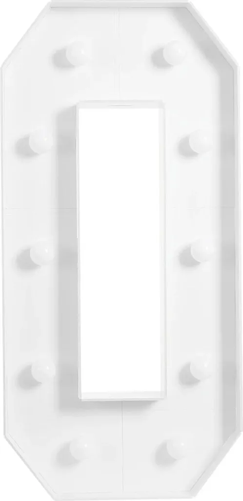 Numero 0 LED Gigante 100 cm - Il Must-Have per Foto Instagram