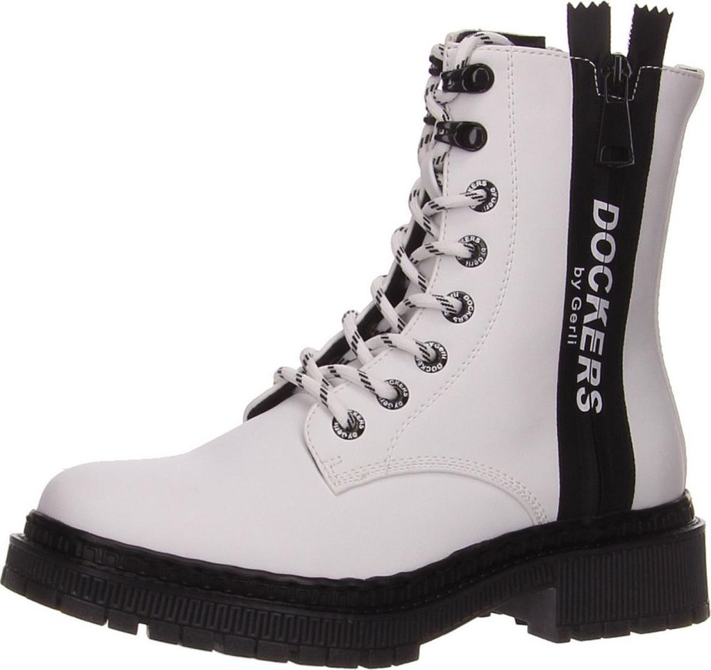Dockers by Gerli Damen Stiefel in Weiß, Größe 36