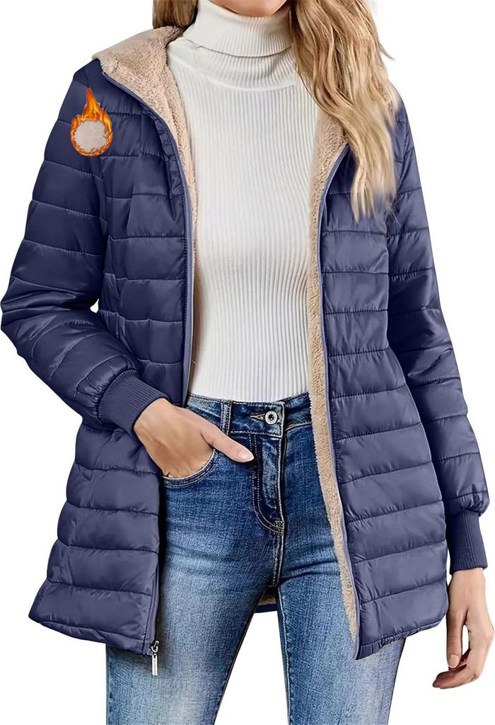 ASKSA Damen Winterjacke Warm Gefuettert Steppjacke Winter Produktbild 