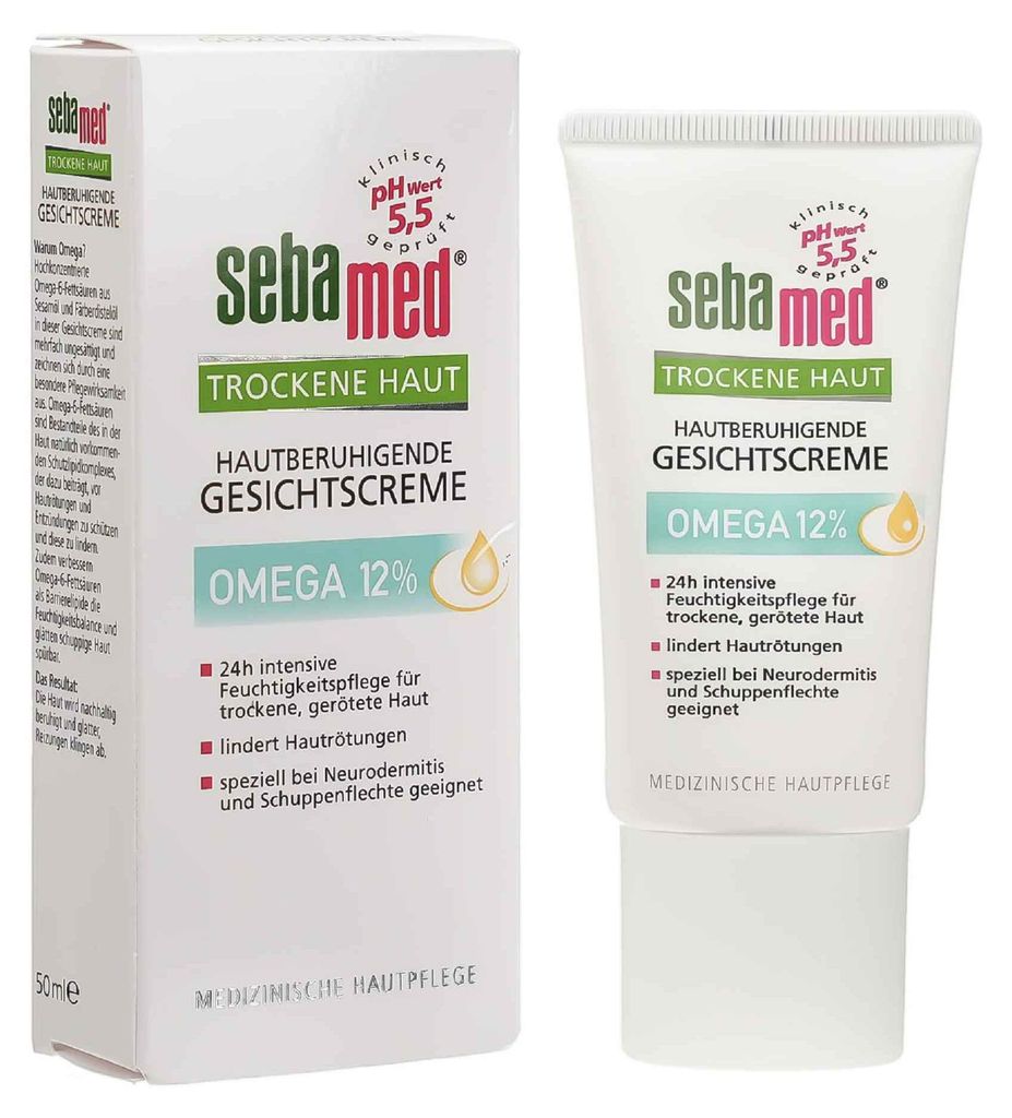 SEBAMED Trockene Haut Omega 12% Gesichtscreme 50ml PZN Produktbild 