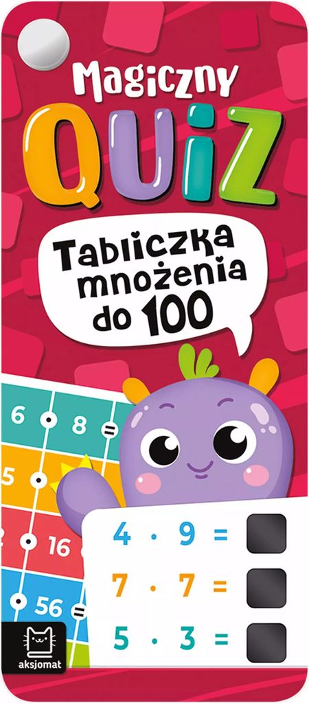 Magiczny quiz Tabliczka mnożenia do 100. Książeczka dla dzieci