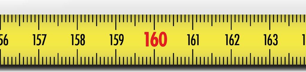 Richter, SK528SA Skalenbandmaß 2m mit Selbstklebefolie - Bezifferung von links nach rechts - gelb lackiert - Breite: 13mm