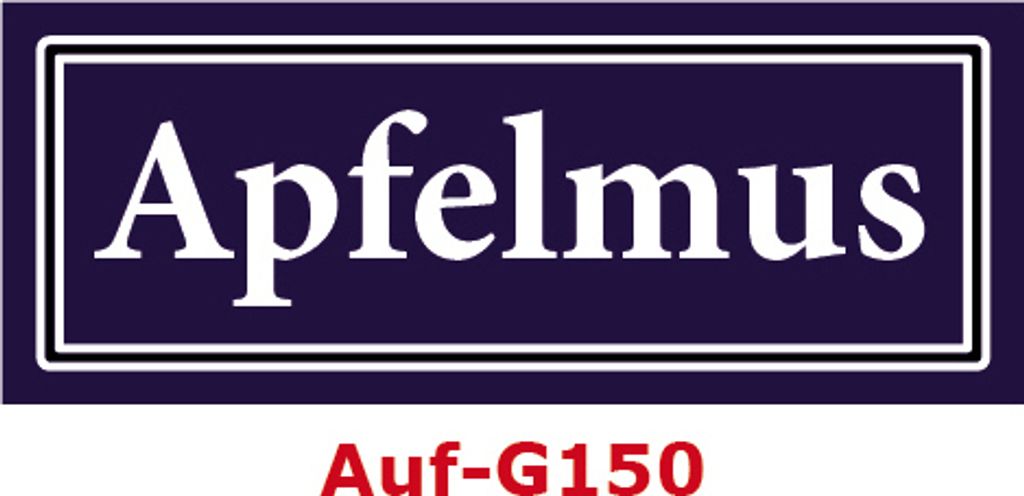 25 Stück Gewürzaufkleber Apfelmus 40x16mm Gewürzetiketten Sticker Lebensmittel (Auf-G150)