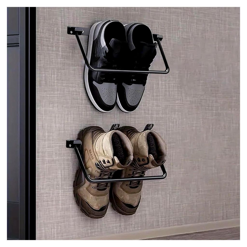 Faltbares Schuhregal für Wohnmobile, Aluminium, Wandmontage, verstellbar, ohne Bohren, Organizer für Wohnmobile, Badezimmer, Schlafzimmer, Mehrzw...