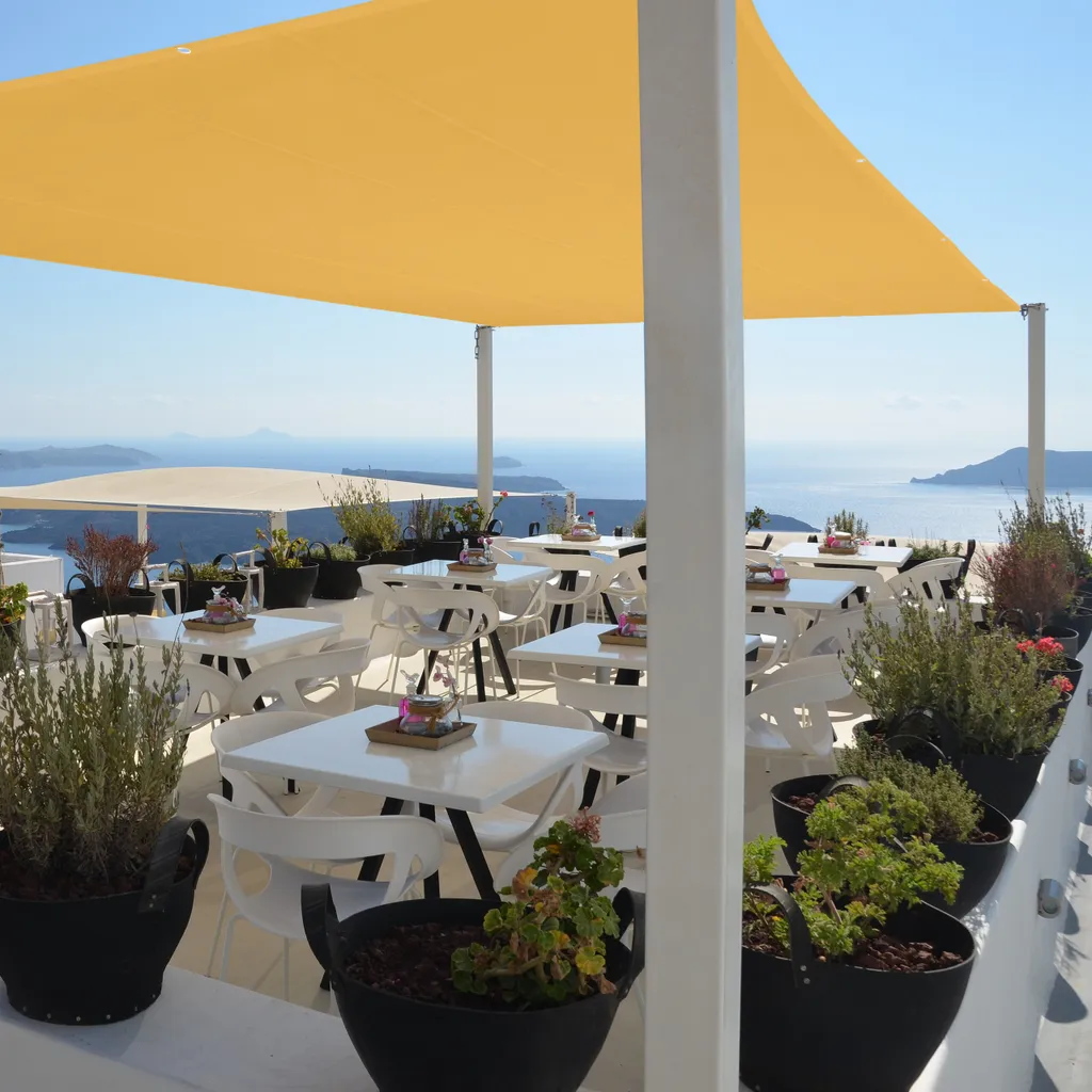 Voile solaire rectangulaire jaune anti-UV avec oeillets de fixation - 5