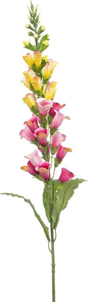 artplants.de Künstlicher Fingerhut SCHYNRA, gelb-rosa, 95cm - Kunstblume