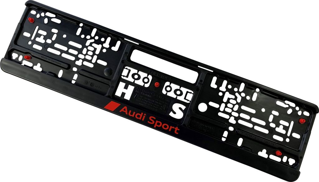 Original AUDI SPORT Premium Kennzeichenhalter Halter Produktbild 