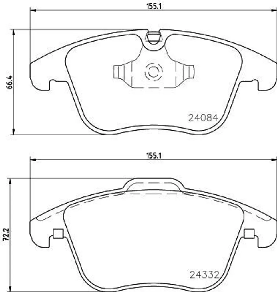 Plaquettes de frein HELLA 8DB 355 013-731 pour Citroën C5 III et 508