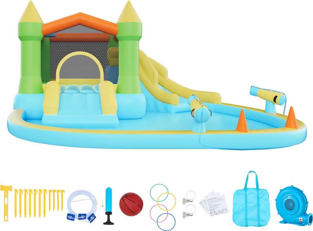 SucceBuy Castello gonfiabile acquatico (382 x 398 x 197 Immagine del prodotto 