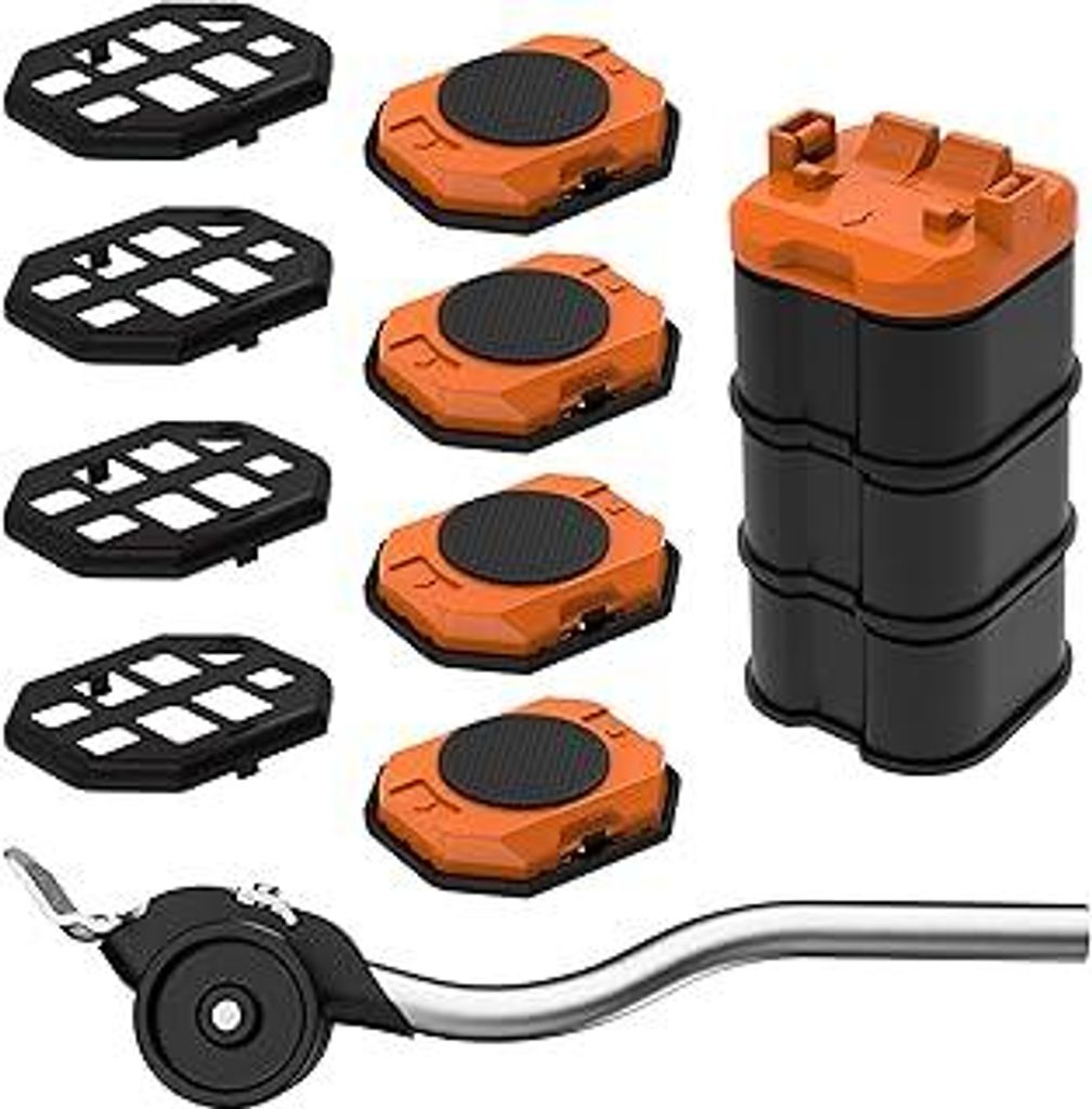 Der Innovative Möbelheber und möbelgleiter für schwere Möbel, mit Höhenregler, einfaches Bewegen Schwerer Gegenstände auf Hartholzböden und ...