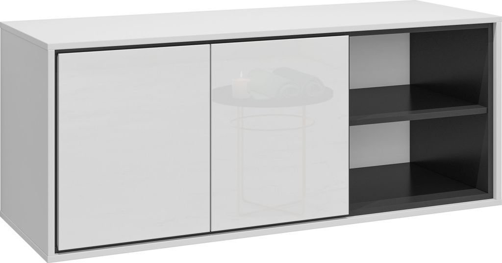 Szafka pod umywalkę nablatową GAJA 2D 120cm biały Zdjęcie produktu 