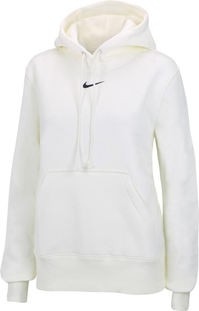 Nike Kapuzenpullover Phoenix Fleece Hoodie Damen, Farbe:Weiß, Größe:XL