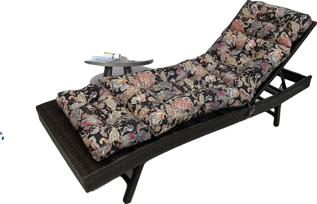 Cuscino Imbottito per Lettino da Giardino 180x50x10 Impermeabile