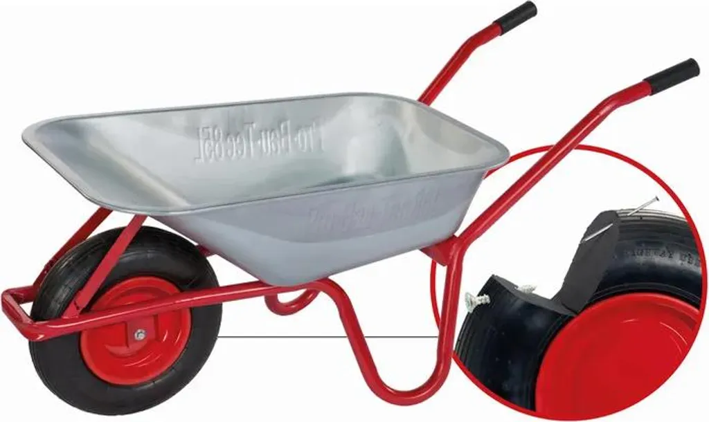 Diable de manutention extérieur 100 l idéal pour bois, terre et sacs