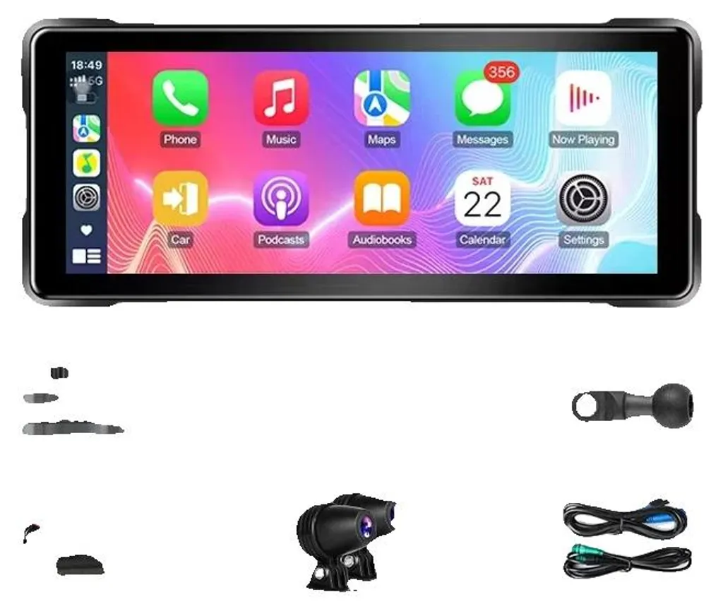 Écran Moto sans Fil Haute Résolution avec Enregistreur Vidéo DVR