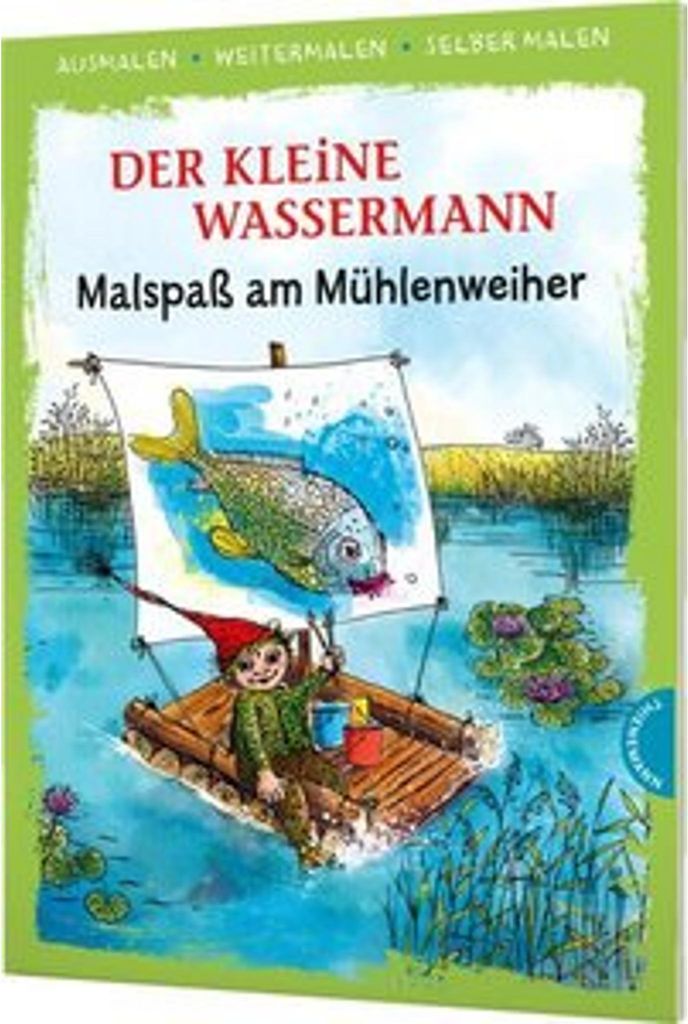 Der kleine Wassermann. Malspaß am Mühlenweiher (Ausmalen, Produktbild 