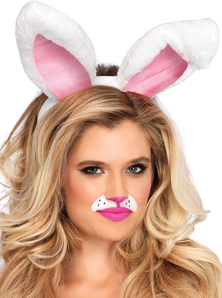 Weißer Hase Plüschohren
