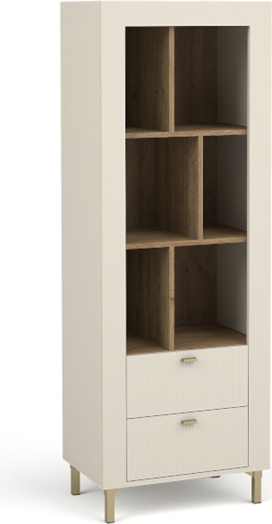 Minio, Bücherregal "ASSO 4", Regal, Kashmire / Whisky Eiche Farbe