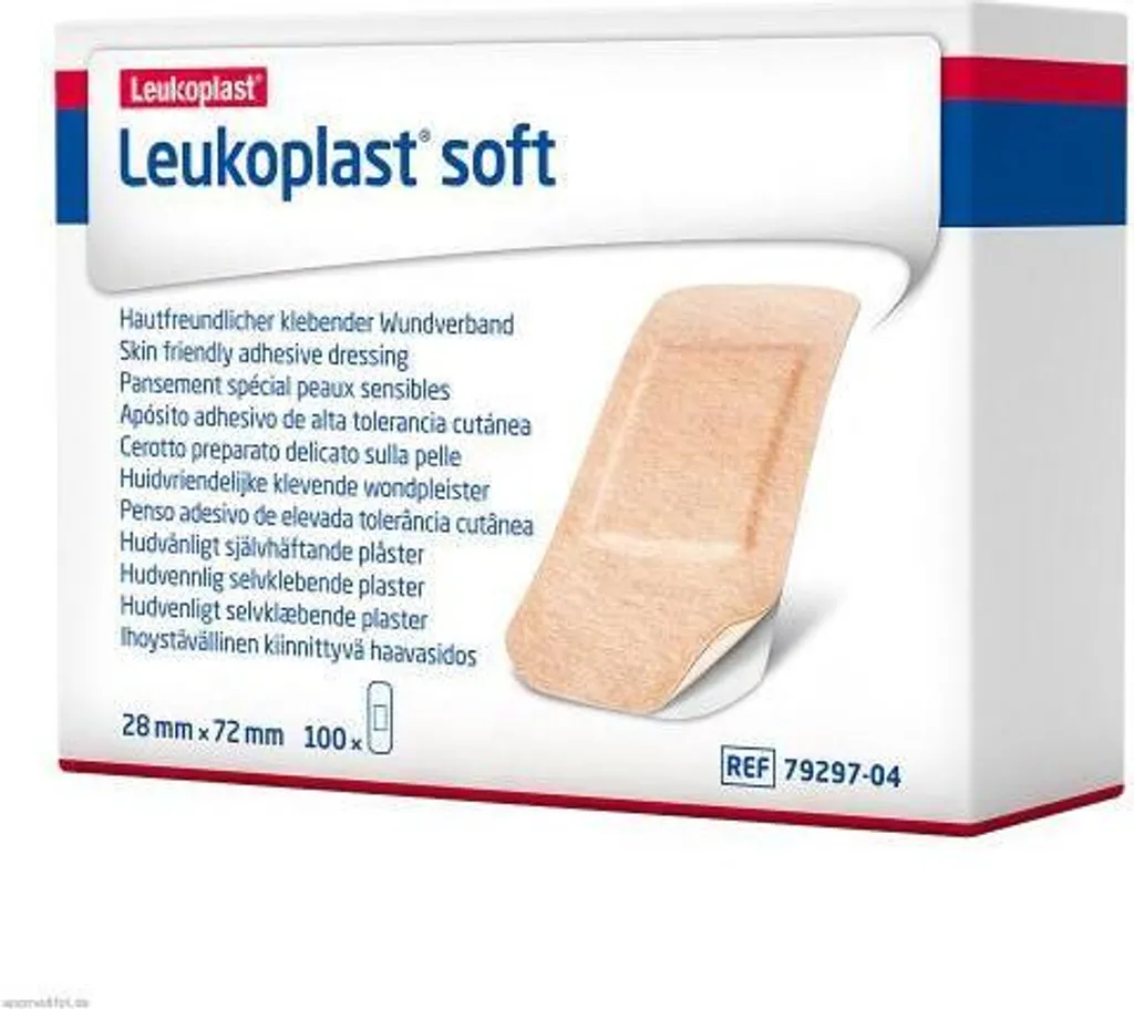 Medicazione Leukoplast Soft Strips 28x72mm - Bulk Pack 100pz