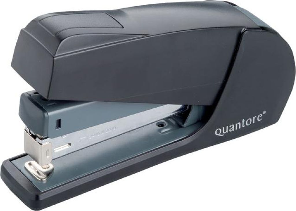 Quantore Hefter Luxus Vollstreifen 20 Blatt 24 6 schwarz