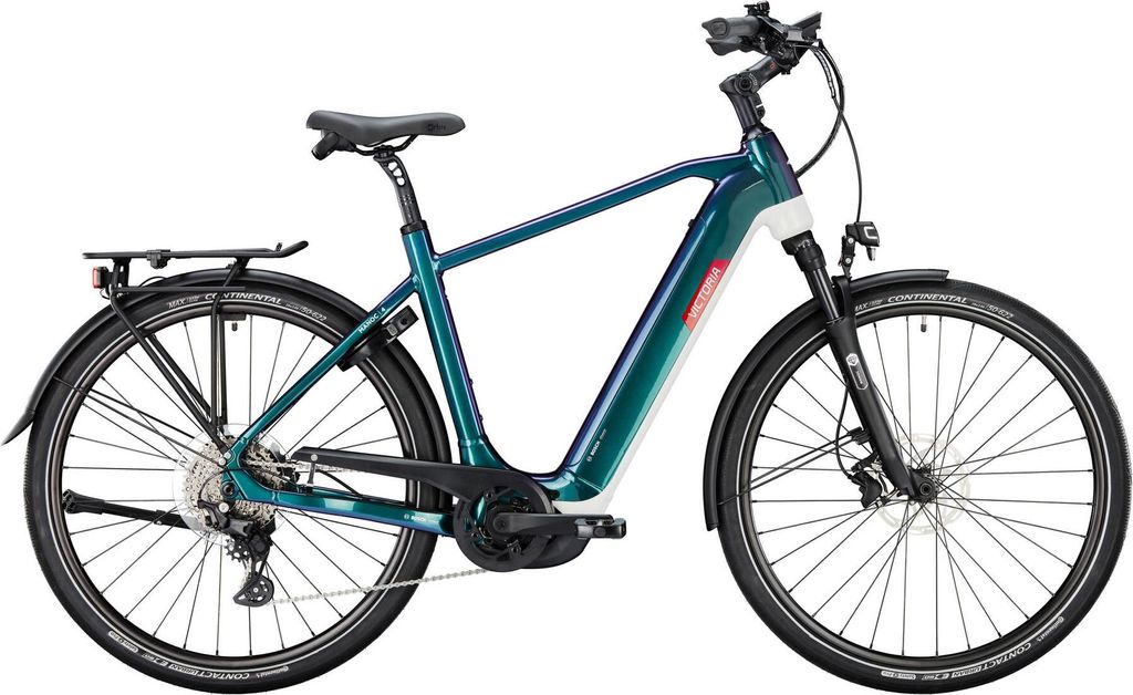 VICTORIA Elektro-Trekkingrad "MANOC 4" (#1), Diamant, 28", flipflop petrol, 1...