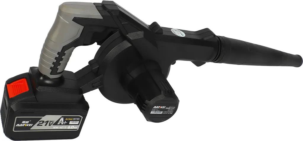 Souffleur de feuilles sans fil 2 en 1 et Aspirateur d'air Électrique Noir