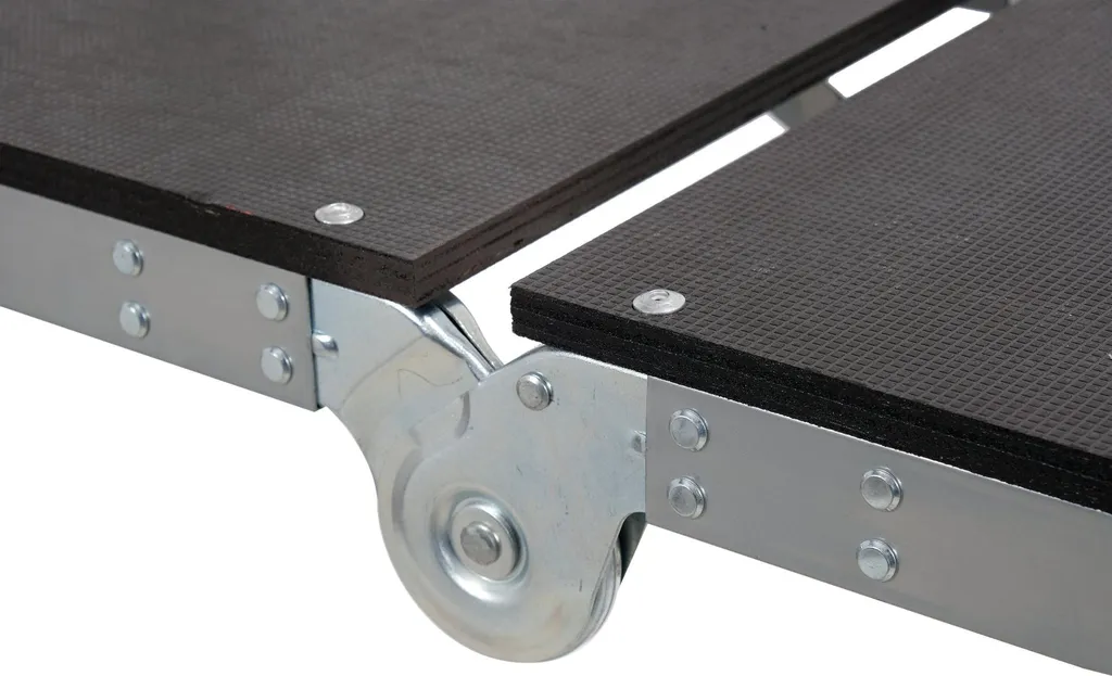 Plateforme de travail pliante 154 cm, échafaudage compact polyvalent