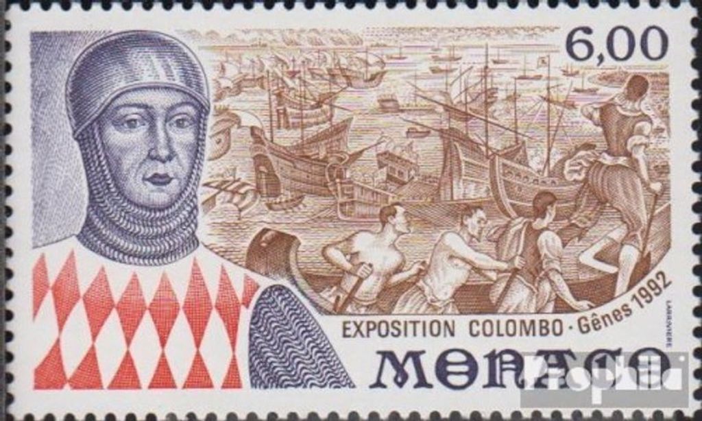 Briefmarken Monaco 1992 Mi 2076 (kompl.Ausg.) postfrisch Kolumbus-Ausstellung