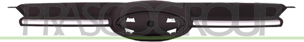 PRASCO FD4282011 Kühlergrill Frontgrill für FORD FOCUS III Turnier Grau Chrom