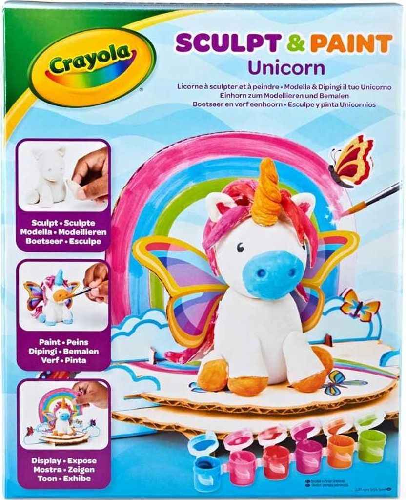 Crayola Modellier- und Malset Einhorn - Kreatives Bastelset für Kinder