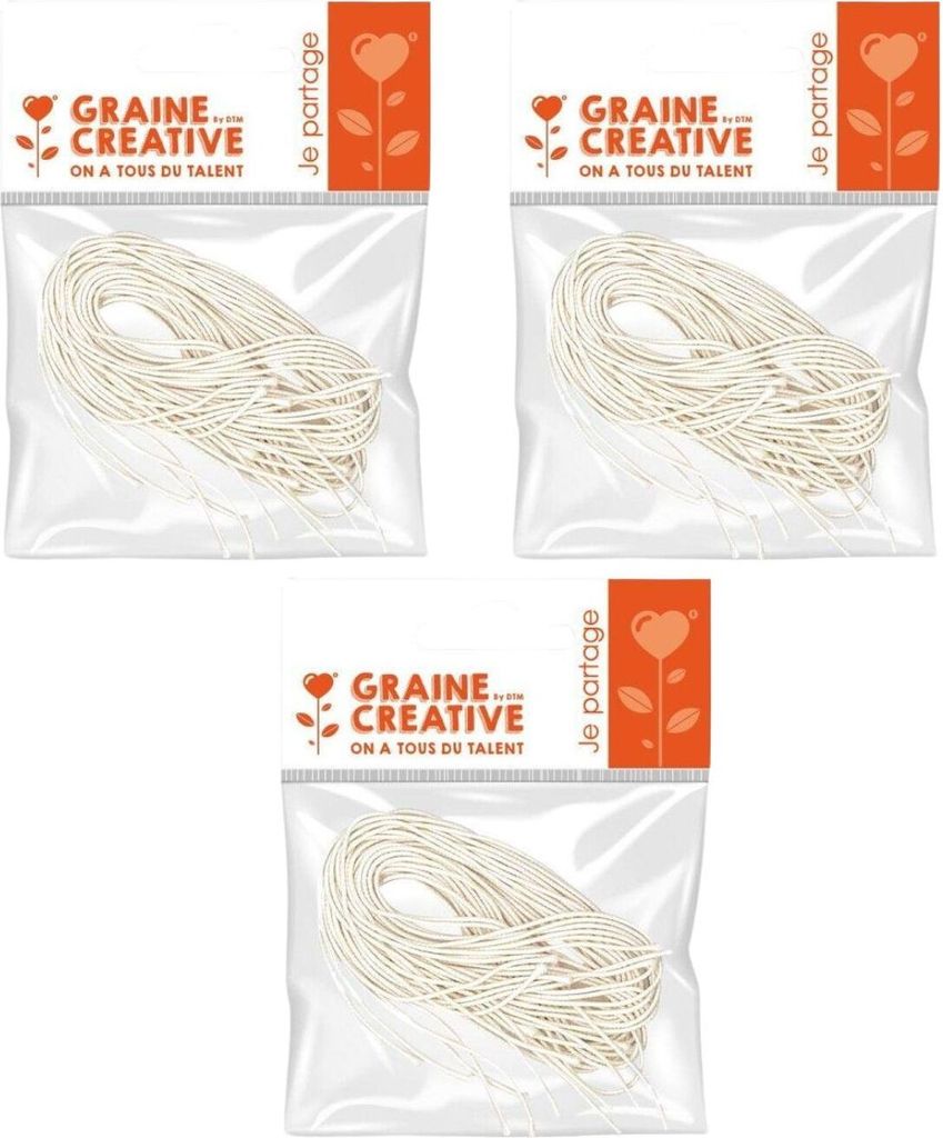 30 weiße Gummibänder für Masken 60 cm