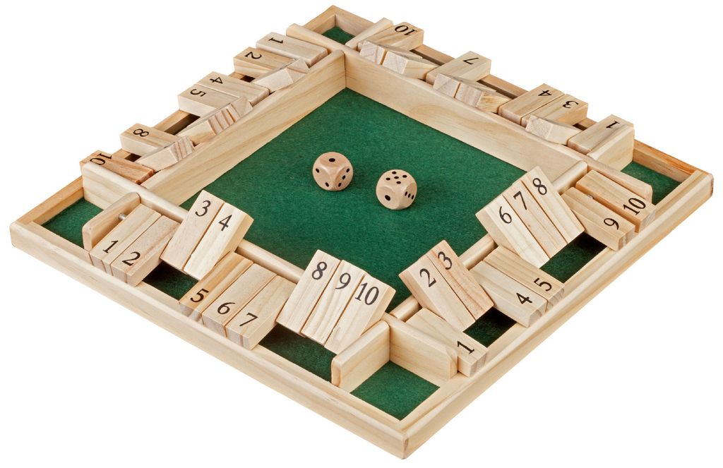 HOT Games Shut the Box 4 Spieler 10 Zahlen 29x29cm