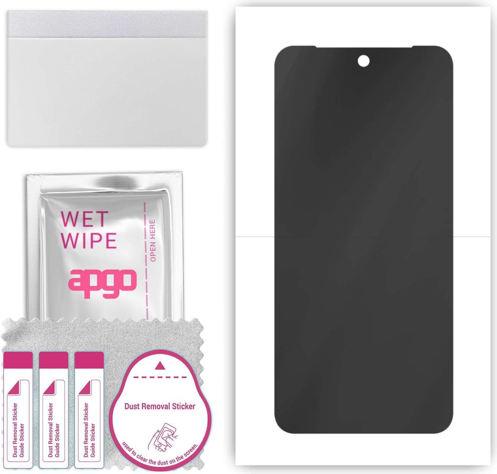 apgo Hydrogel Blickschutzfolie, Matt, kompatibel mit Google Pixel 8 Pro, Privacy Displayschutzfolie, Schutzfolie mit Positionierhilfe, Anti-Spy, kr...