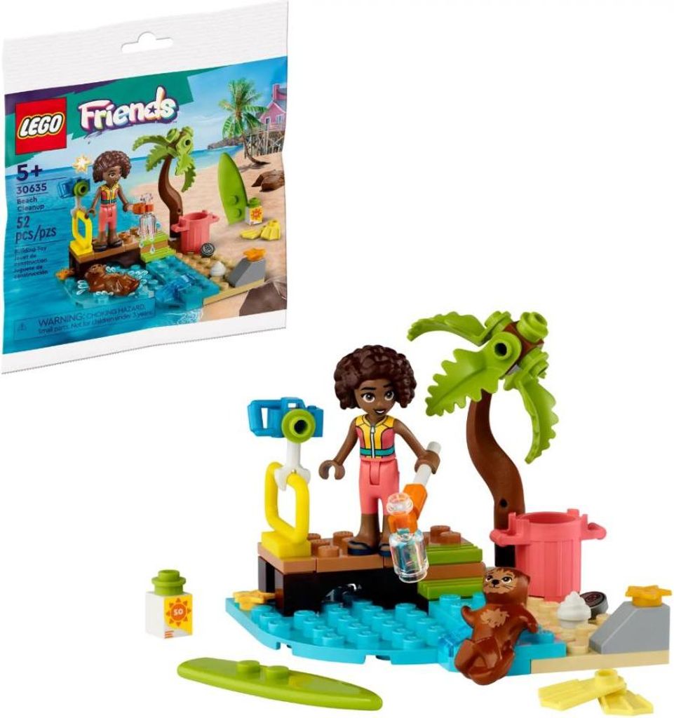 Campagna di pulizia delle spiagge LEGO Polybag Friends Immagine del prodotto 